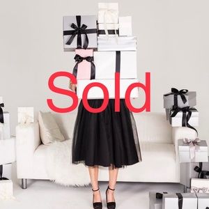 🚫SOLD🚫 NWT Bliss Tulle Whitney Black Tulle Skirt